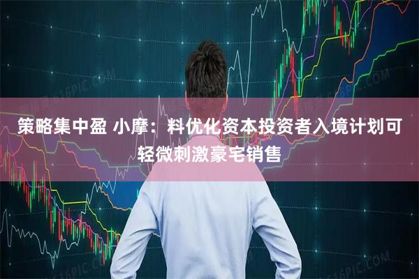 策略集中盈 小摩：料优化资本投资者入境计划可轻微刺激豪宅销售